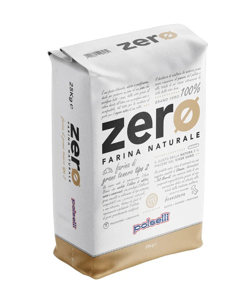 Farina Tipo "2" Linea Zero Naturale  - Polselli 25 kg