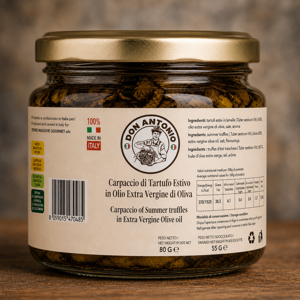 Carpaccio di Tartufo in Olio Extravergine di Oliva